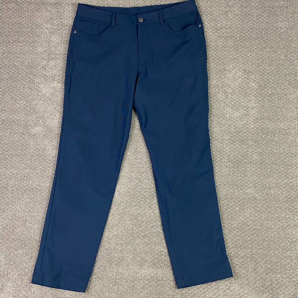 Lululemon Classic Fit ABC Pants Men's 36 x 32 Measures 37 x 30 Blue Chino